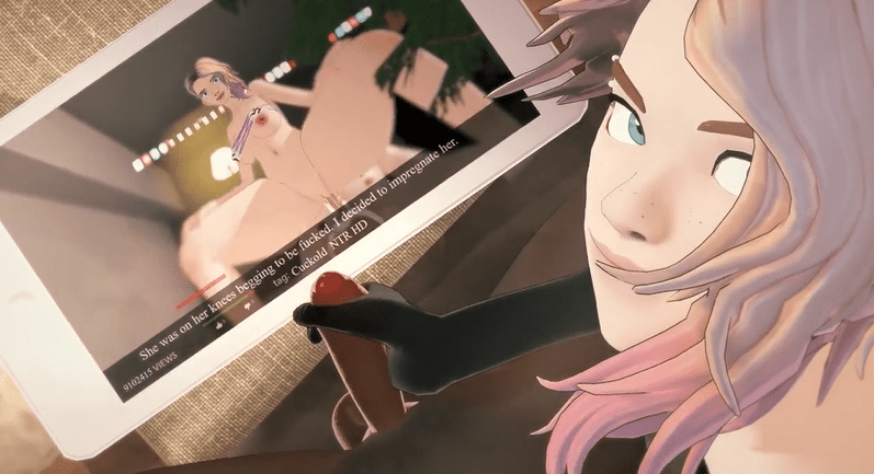 Spiderman: Gwen jerks Miles to her Sex Video