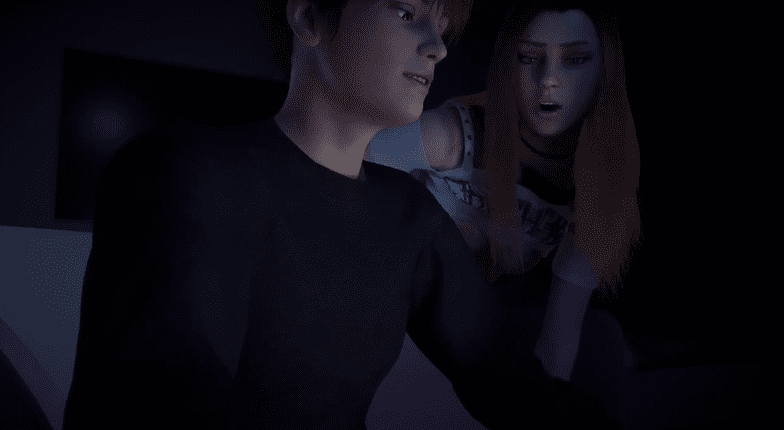 Cuck Boyfriend game while his Girlfriend gets fucked next to him